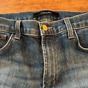 JBRAND JEANS boot cut frayed ends